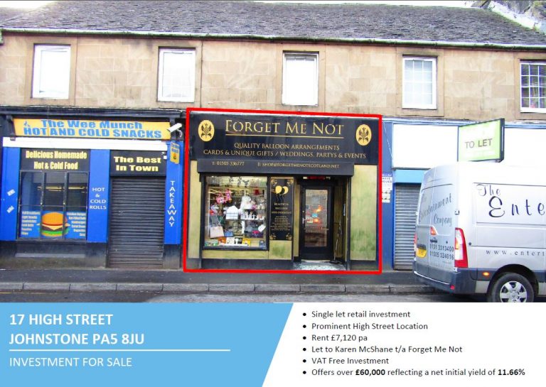 Investment Sale at 17 High Street, Johnstone, PA5 8JU